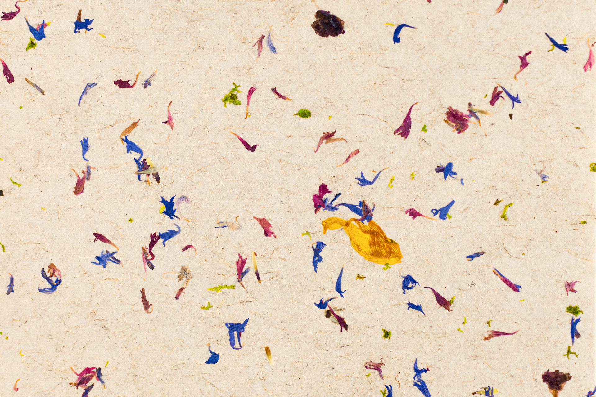 FLORAL BEAUTY light - on flax backing